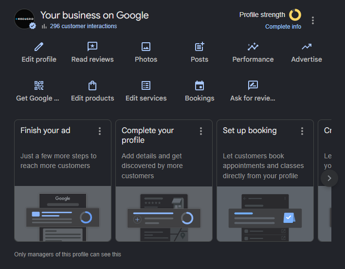 google business profile overview